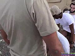 Straight guy discovers pleasure in gay blowjob, facing new experiences.