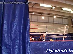 European babes wrestle hard in tight underwear for fun