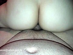 Woman Rides Cock With Vibrator In Reverse Cowgirl! Husband Watches!