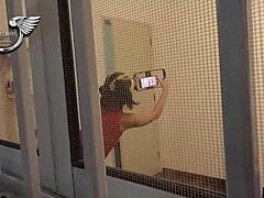 Deliver your girlfriend to me for some fun, the cuckold says backstage