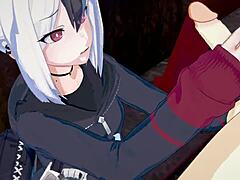 Blue Archive goth girl Kayoko in raw 3D hentai action