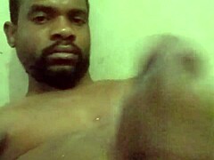 Xvkendollar2 stroking massive black cock to explosive cumshot.