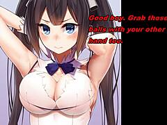 Hestia Anime Teases with Edging Instructions