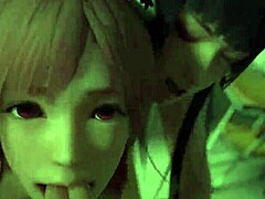 3D hentai DOA parody with epic titty fuck in HD! 😍