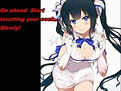 Hestia Anime Teases with Edging Instructions