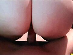 Amateur fucks from behind and cums on ass!