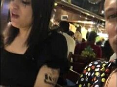 horny girl squirts during assfucking in motel