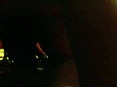 hoe sucking that fat black dick in hotel 😍