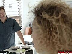 Xianna hill explores her pussy with freaky stepbro in interracial hardcore