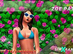 Hot day with Zoepatel in The Sims 4 game world.