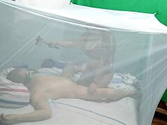 Fantasy night with the neighbor while husband shops