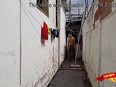 I drilled the maid's ass in the backyard and finished in her mouth! 😈