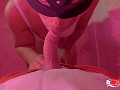 Mature Wife Explores Her Dirty Hobby With Handjob And Swallow