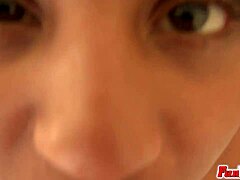 Amateur Mocha Babe Masturbating And Fucking