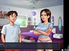 cheerleaders compare voluptuous boobs