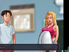 cheerleaders compare voluptuous boobs