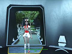 辐射4运动时尚在可爱动漫Hentai场景中火热