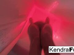hot kendra cole masturbates in the shower