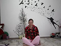 Yoga lesson with milf and friend in fetish setting