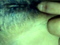 close up pov of licking pussy and creampie after jacking off