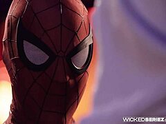 Blake Blossom in Spidey Pool XXX Parody Scene.