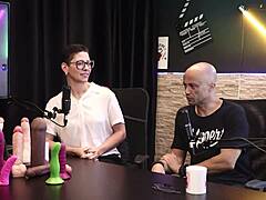 eilani quina and victor luciano explore UPPER TOYS in sheer red lingerie