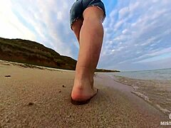 Follow my wrinkled barefoot footprints on the beach