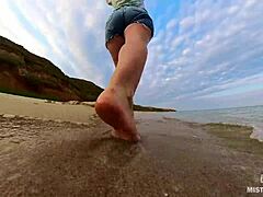 Follow my wrinkled barefoot footprints on the beach