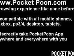 Toying Her Tight Pussy Through Torn Pantyhose Mobile Vids!