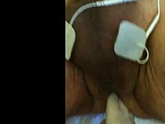 she's getting fisted with electrodes in this casual scene, feeling every intense sensation.