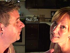 Cute Loving Couple In The Kitchen