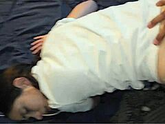 Student fucks her teacher hard in doggystyle! He bent her over!