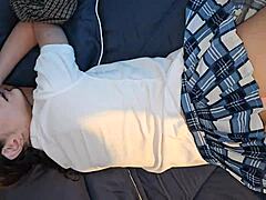 Student fucks her teacher hard in doggystyle! He bent her over!