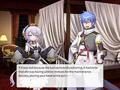 In episode 3, the anal creampie injection brings the police officer back to life. She opens her eyes wide with pleasure.