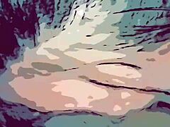 Bunnieandthedude performs cartoon breastmilk blowjob and rimjob on monster cock.