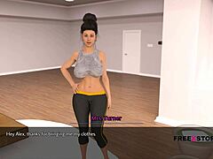 alex spies on latisha changing her dress in dreams of desire