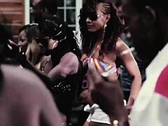 Ebony Girl with Big Tits and Ass in Booty Bubble Jam Video