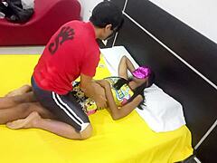 we start homemade porn, sleepover with my brunette stepsister, then i mount her and she begs for sex?