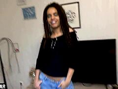 Innocent teen blows neighbor’s hard cock