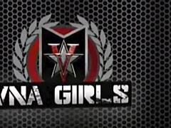 Maxine X shoves her huge dildo deep into that squirting pussy by the pool!