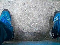 Gay Brazilian enjoys private moment in the woods.