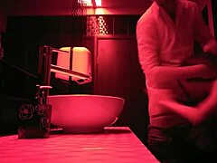 Steamy bathroom sex between passionate couple full of intense moments and hidden desires