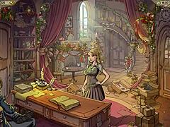 INNOCENT WITCH GIVES HANDJOB IN GAMEPLAY.