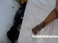 I love how this Brazilian ho worships my hairy Arab dick