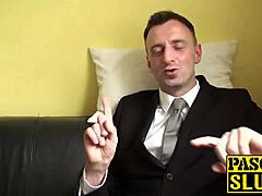 hot sasha steele kissed pascal then rode his cock hard