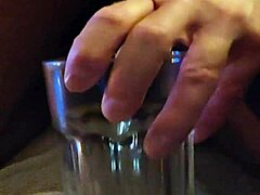 Pissing and drinking it in a wild drunken moment!