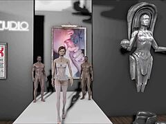 I can't stop watching this teen brunette in anime action. So wild!