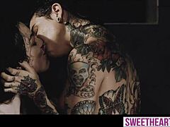 Tattooed Lesbian Chick Spills Dirty Words Before Hot Sex with Big Tits