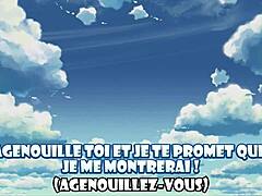 aqua tells you to jerk off to her assfucking instructions