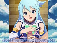 aqua tells you to jerk off to her assfucking instructions